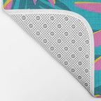 Mid Mod Pink Palm Trees Bath Mat Gallery Image 2