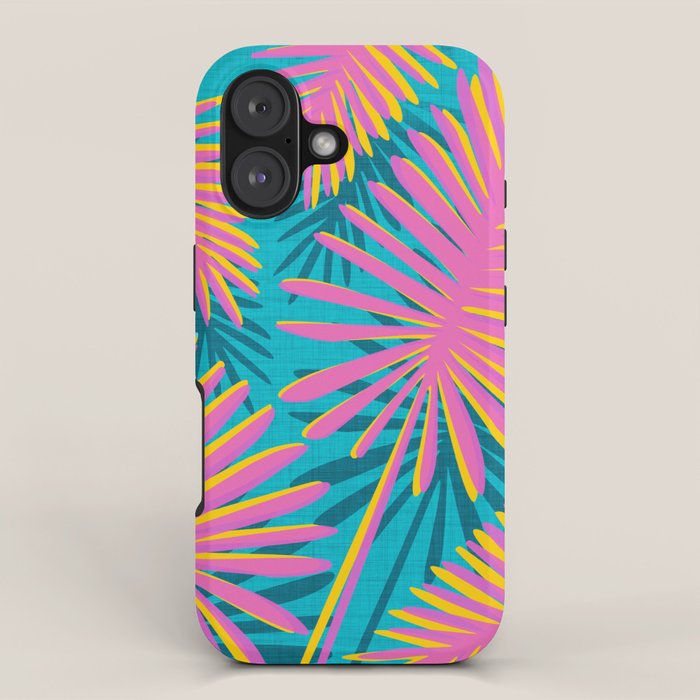 Mid Mod Pink Palm Trees iPhone Case Gallery Image 1