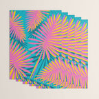 Mid Mod Pink Palm Trees Wrapping Paper Gallery Image 3