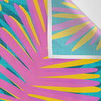 Mid Mod Pink Palm Trees Wall Tapestry Gallery Image 3