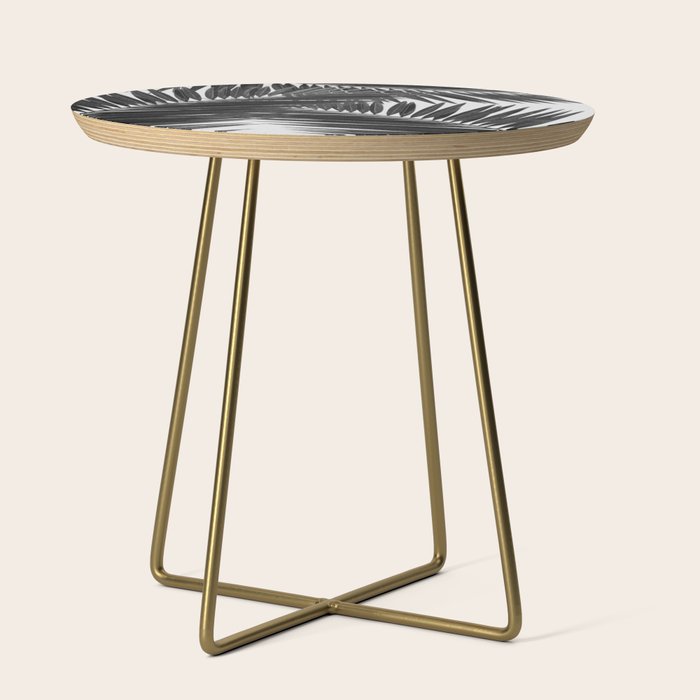 Palm Leaf Black & White III Side Table Gallery Image 1