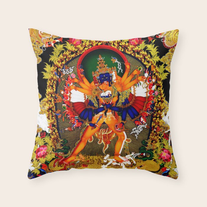 Hindu Kali 12 Throw Pillow Gallery Image 6