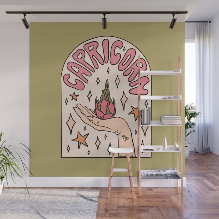 Capricorn Dragonfruit Wall Mural Gallery Image 1