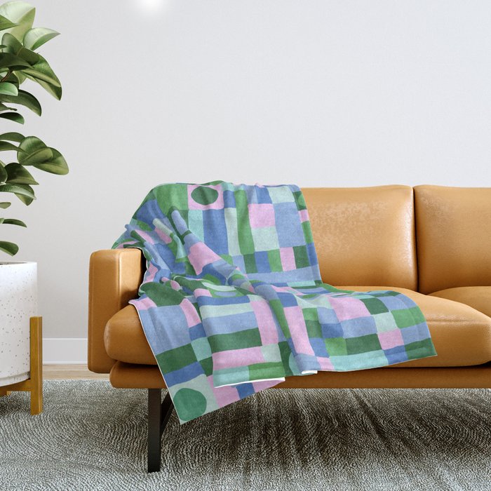 Mozaika 4 Throw Blanket Gallery Image 1