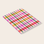 Wobbly Colorful Gingham Pattern Notebook Gallery Image 2