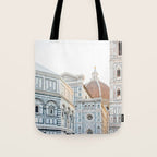 Il Duomo Sunrise, Florence Italy Tote Bag Gallery Image 1