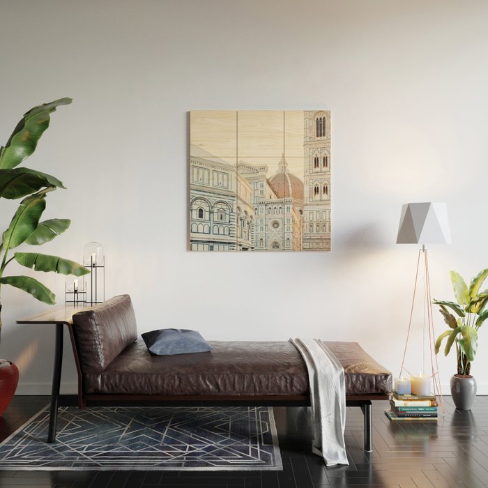 Il Duomo Sunrise, Florence Italy Wood Wall Art Gallery Image 2