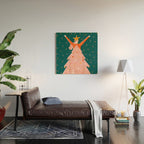 Christmas tree dress Wood Wall Art Gallery Image 2