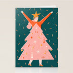 Christmas tree dress Stationery Card Gallery Image 2