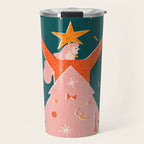 Christmas tree dress Travel Mug Gallery Image 1