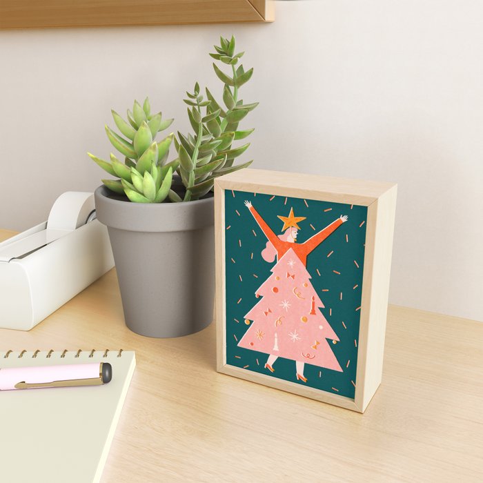 Christmas tree dress Mini Art Print Gallery Image 2