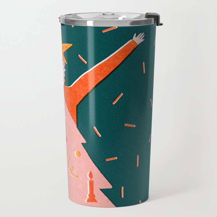 Christmas tree dress Travel Mug Gallery Image 2