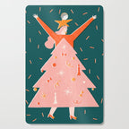 Christmas tree dress Cutting Board Gallery Image 1