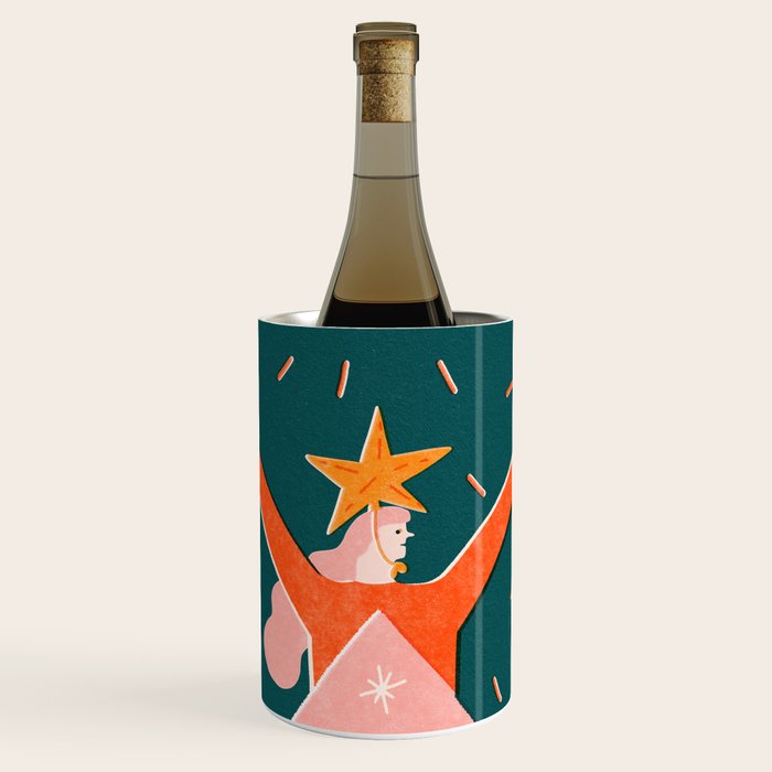 Christmas tree dress Wine Chiller Gallery Image 1