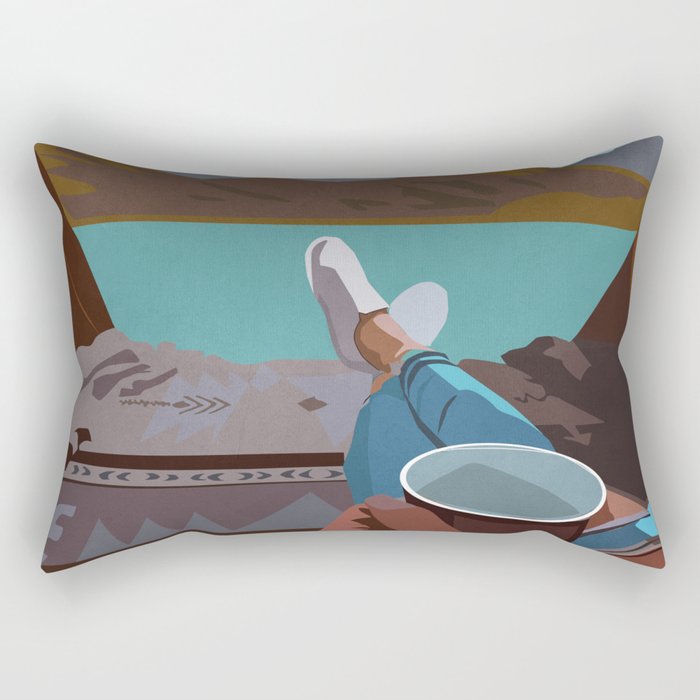 Place out of time Rectangular Pillow Gallery Image 1