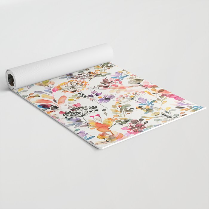 Watercolor Wild grasses watercolor Yoga Mat Gallery Image 2