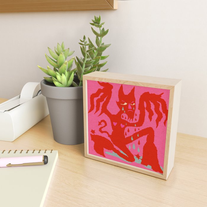 sad devil Mini Art Print Gallery Image 2