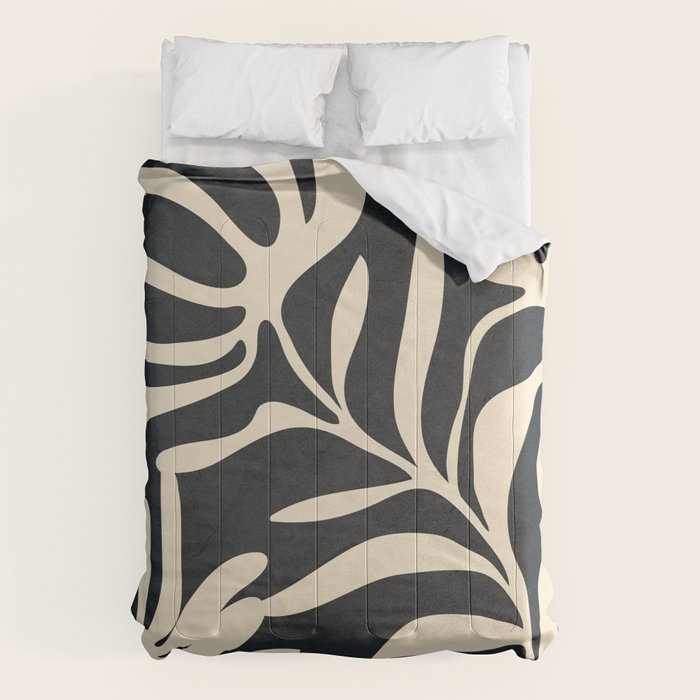 Minimal Abstract Art Plant 1 Comforter Gallery Image 1