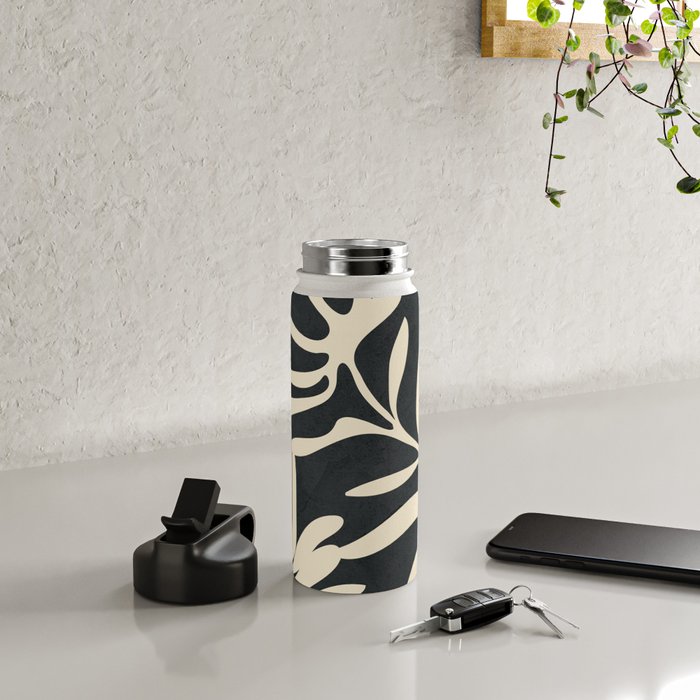 Minimal Abstract Art Plant 1 Water Bottle Gallery Image 4