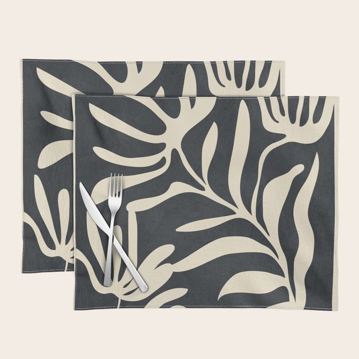 Minimal Abstract Art Plant 1 Placemat Gallery Image 1