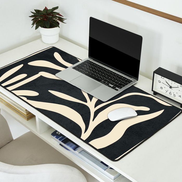 Minimal Abstract Art Plant 1 Desk Mat Gallery Image 2