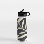 Minimal Abstract Art Plant 1 Water Bottle Gallery Image 1
