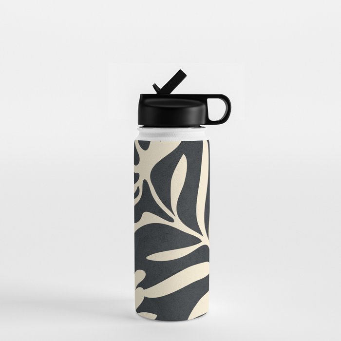Minimal Abstract Art Plant 1 Water Bottle Gallery Image 1