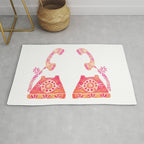 Vintage Rotary Phone - Peach Palette Rug Gallery Image 1