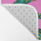 Crocodiles (Pink and Green) Bath Mat Gallery Image 2