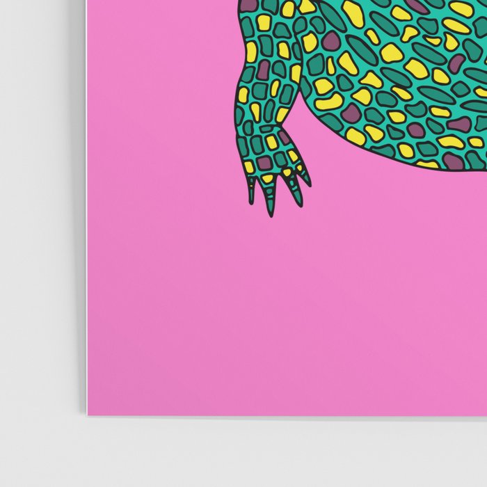 Crocodiles (Pink and Green) Poster Gallery Image 3