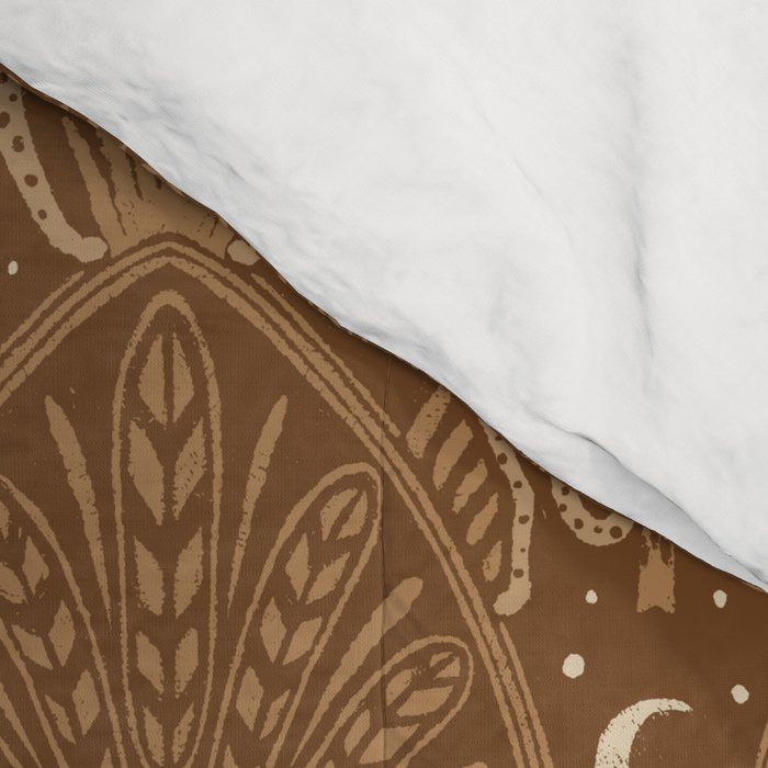 Night Cheetahs - Copper Brown Comforter Gallery Image 4