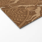 Night Cheetahs - Copper Brown Welcome Mat Gallery Image 2