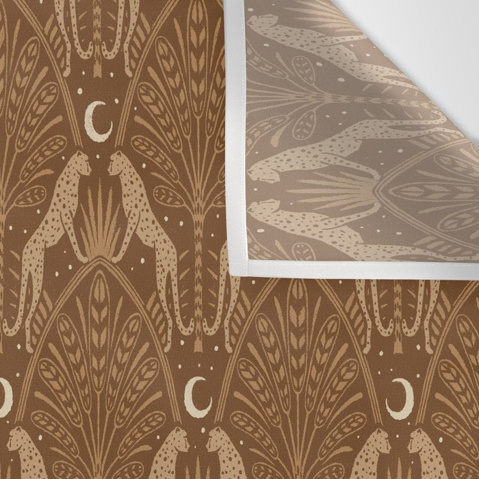 Night Cheetahs - Copper Brown Wall Tapestry Gallery Image 3