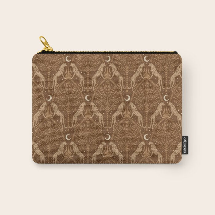 Night Cheetahs - Copper Brown Carry All Pouch Gallery Image 1