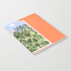 Summer Travel, Tropical Nature Palm Trees, Modern Architecture Palace Illustration Painting Notebook Gallery Image 2