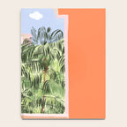 Summer Travel, Tropical Nature Palm Trees, Modern Architecture Palace Illustration Painting Notebook Gallery Image 4