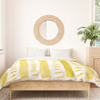 Watercolor lines - yellow Duvet Cover Gallery Image 3