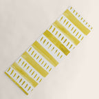 Watercolor lines - yellow Yoga Mat Gallery Image 1