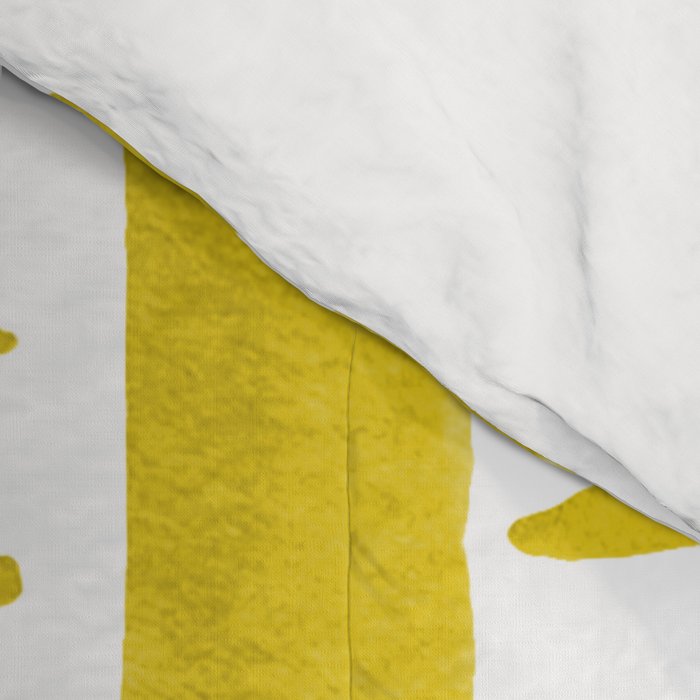Watercolor lines - yellow Comforter Gallery Image 4