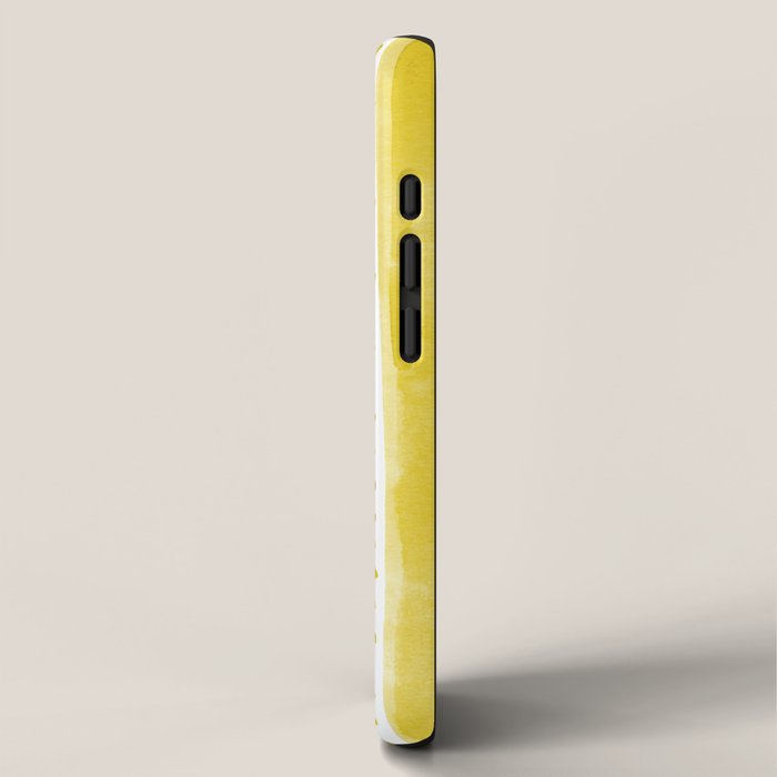 Watercolor lines - yellow iPhone Case Gallery Image 2