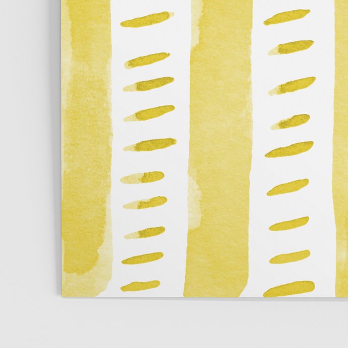 Watercolor lines - yellow Poster Gallery Image 3