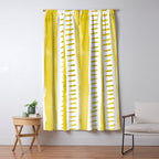 Watercolor lines - yellow Window Curtain Gallery Image 5