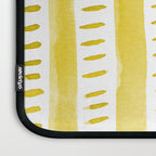 Watercolor lines - yellow Laptop Sleeve Gallery Image 3