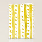 Watercolor lines - yellow Stationery Card Gallery Image 2