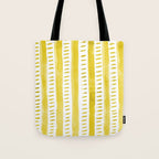 Watercolor lines - yellow Tote Bag Gallery Image 1