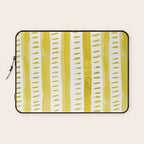 Watercolor lines - yellow Laptop Sleeve Gallery Image 1