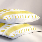 Watercolor lines - yellow Pillow Sham Gallery Image 3