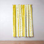 Watercolor lines - yellow Window Curtain Gallery Image 3