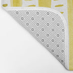 Watercolor lines - yellow Bath Mat Gallery Image 2