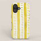 Watercolor lines - yellow iPhone Case Gallery Image 1